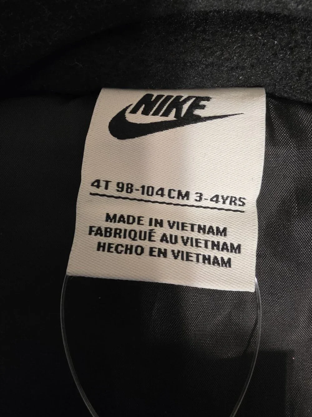 Nike Puffer Jacket & Pants Set NWT Black Logo Print 4T 2-Piece Outfit